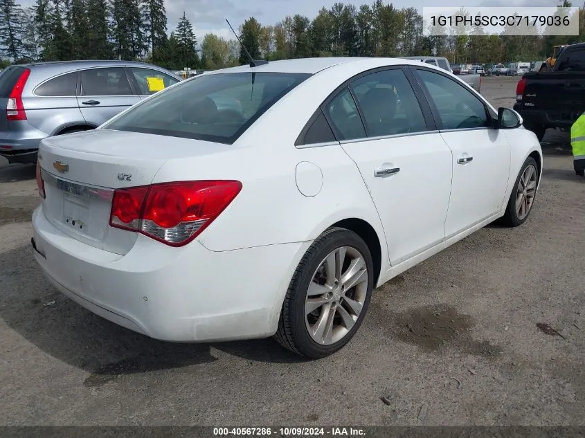 2012 Chevrolet Cruze Ltz VIN: 1G1PH5SC3C7179036 Lot: 40567286