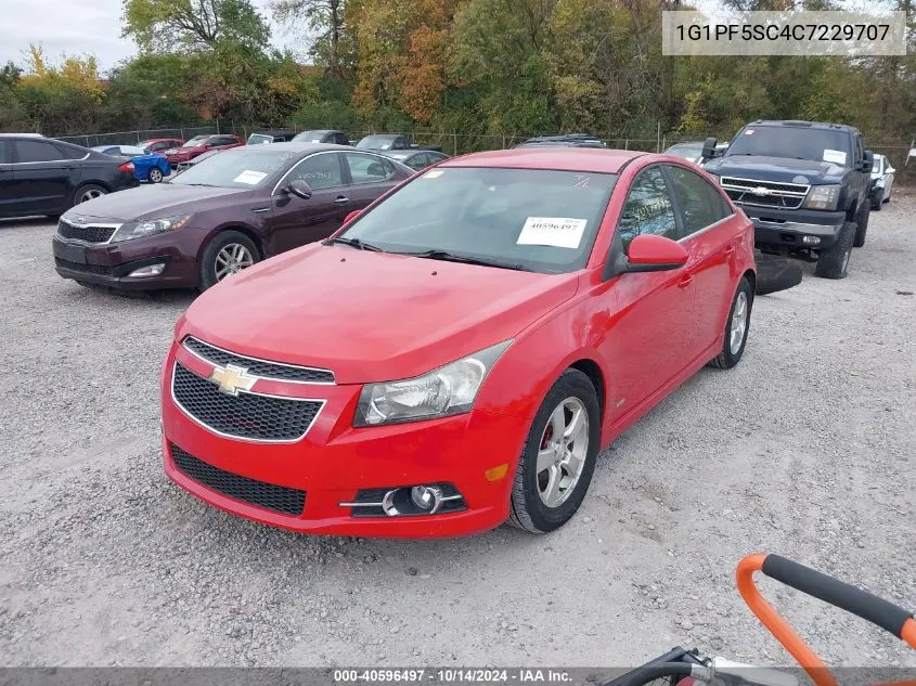 2012 Chevrolet Cruze 1Lt VIN: 1G1PF5SC4C7229707 Lot: 40596497