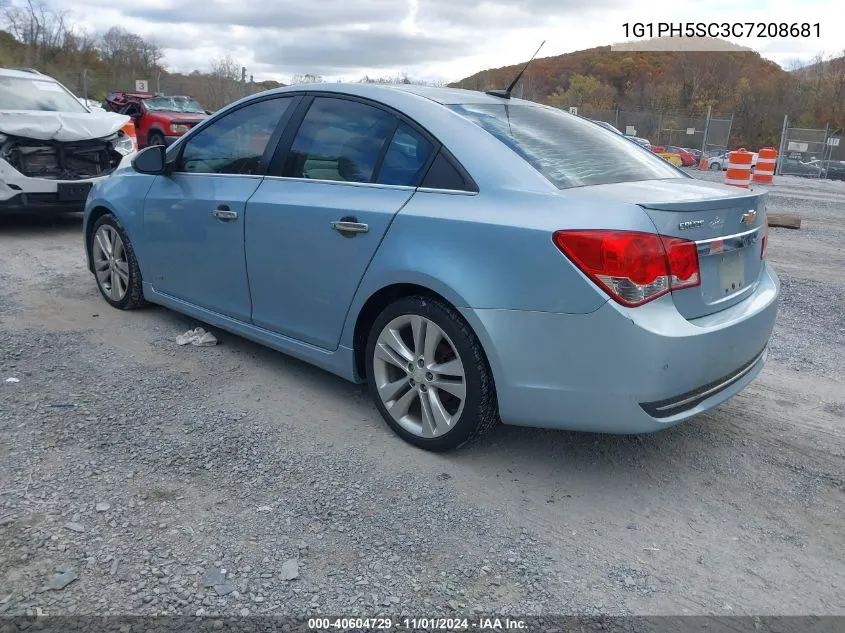 2012 Chevrolet Cruze Ltz VIN: 1G1PH5SC3C7208681 Lot: 40604729