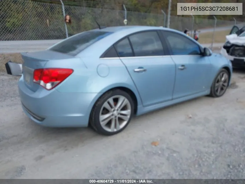 2012 Chevrolet Cruze Ltz VIN: 1G1PH5SC3C7208681 Lot: 40604729