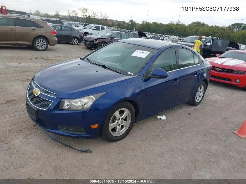 2012 Chevrolet Cruze 1Lt VIN: 1G1PF5SC3C7177938 Lot: 40614875