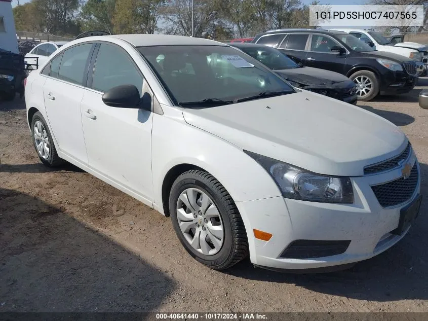 2012 Chevrolet Cruze Ls VIN: 1G1PD5SH0C7407565 Lot: 40641440