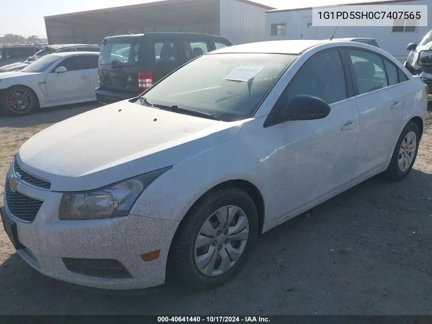 2012 Chevrolet Cruze Ls VIN: 1G1PD5SH0C7407565 Lot: 40641440