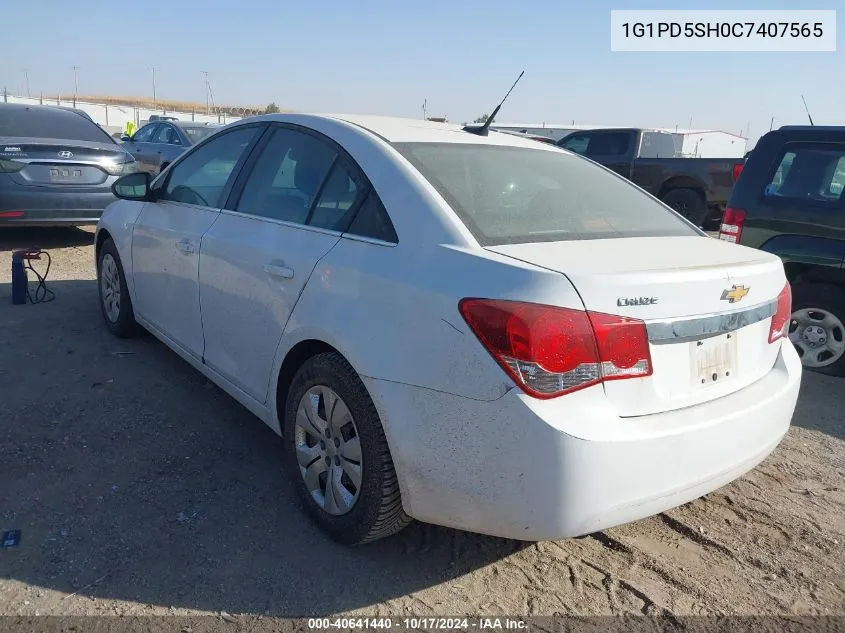 2012 Chevrolet Cruze Ls VIN: 1G1PD5SH0C7407565 Lot: 40641440