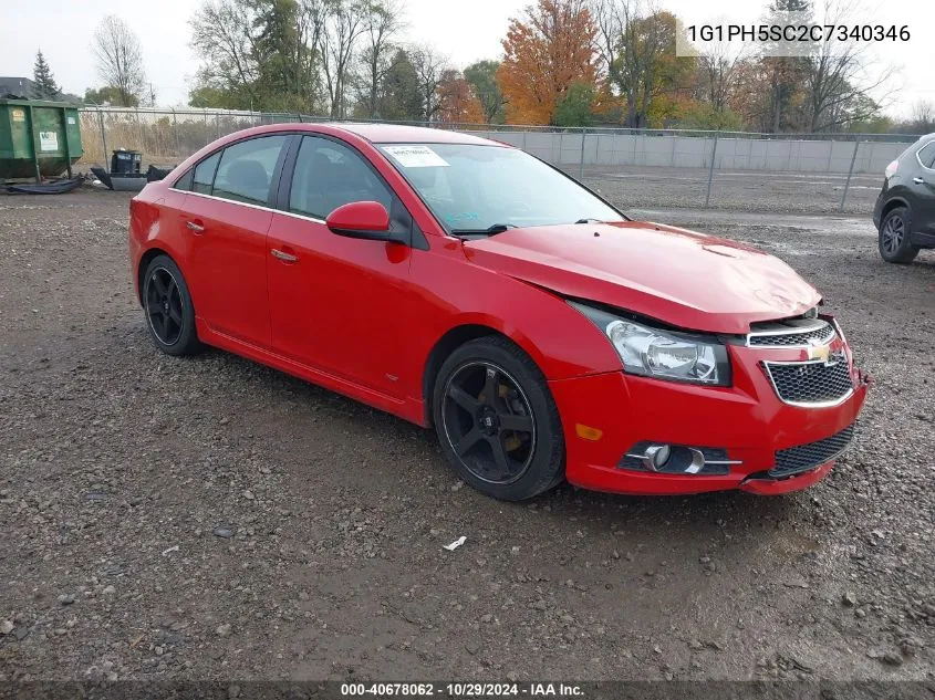 2012 Chevrolet Cruze Ltz VIN: 1G1PH5SC2C7340346 Lot: 40678062