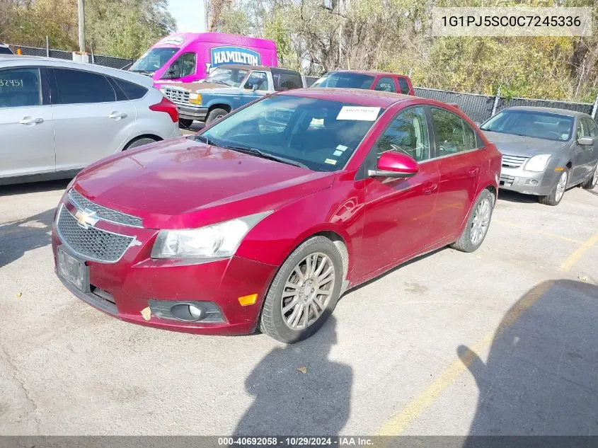 2012 Chevrolet Cruze Eco VIN: 1G1PJ5SC0C7245336 Lot: 40692058