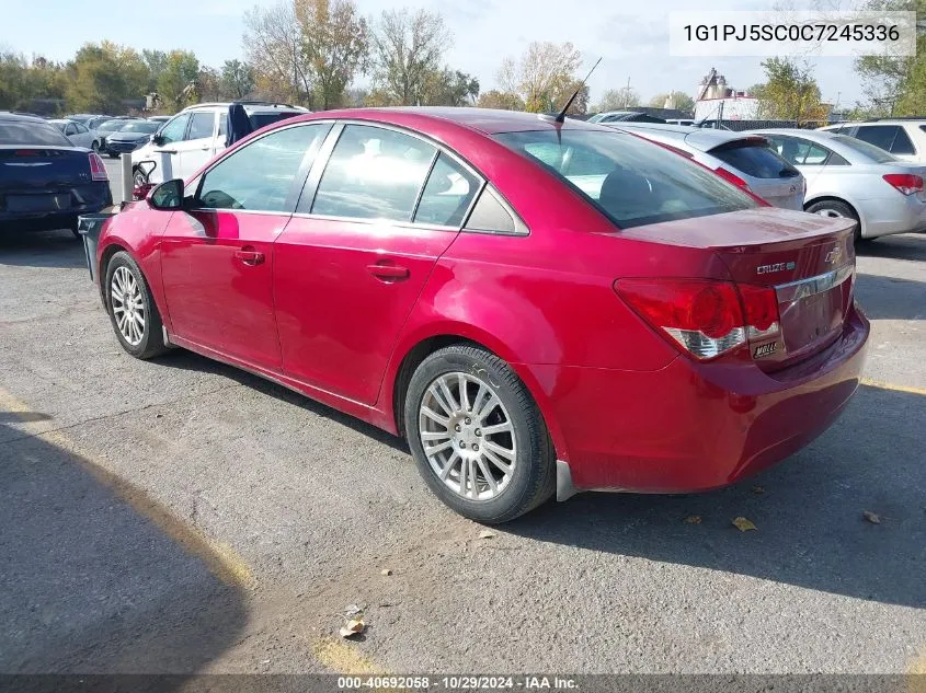 2012 Chevrolet Cruze Eco VIN: 1G1PJ5SC0C7245336 Lot: 40692058