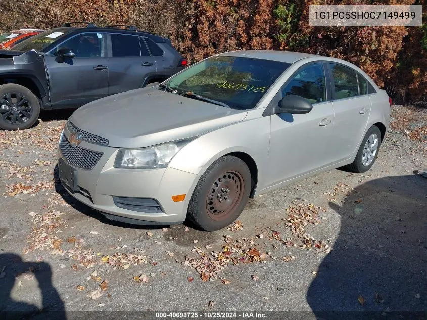 2012 Chevrolet Cruze Ls VIN: 1G1PC5SH0C7149499 Lot: 40693725