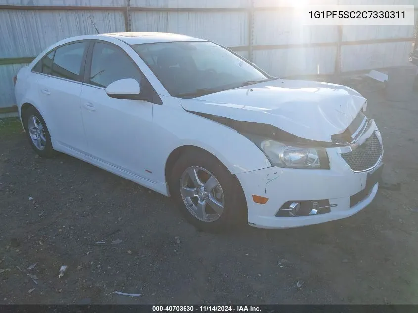 2012 Chevrolet Cruze 1Lt VIN: 1G1PF5SC2C7330311 Lot: 40703630