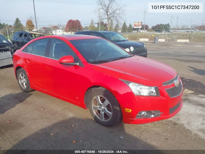 2012 Chevrolet Cruze 1Lt VIN: 1G1PF5SC1C7347200 Lot: 40716546