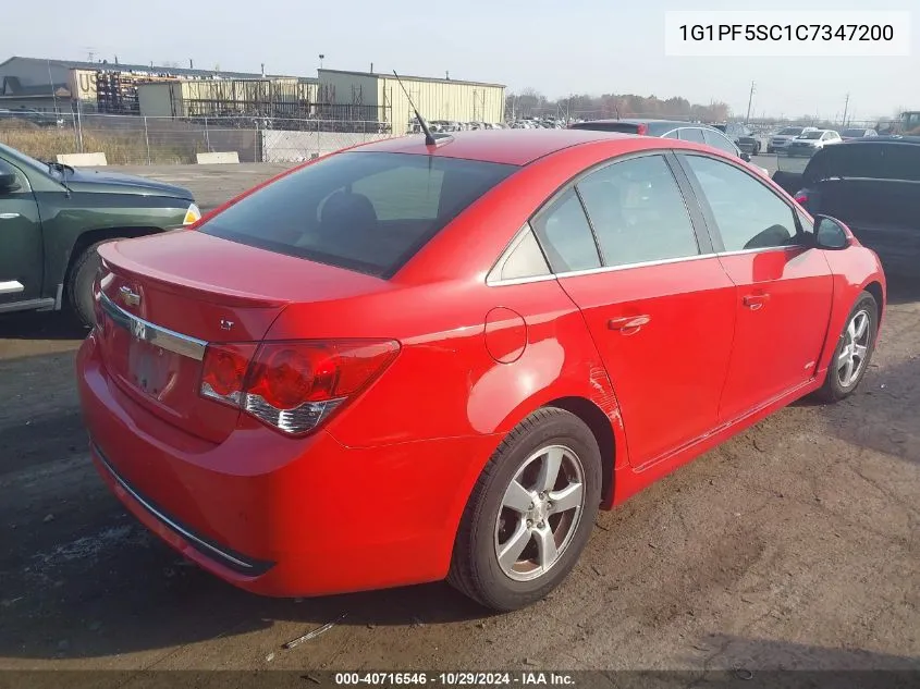 2012 Chevrolet Cruze 1Lt VIN: 1G1PF5SC1C7347200 Lot: 40716546