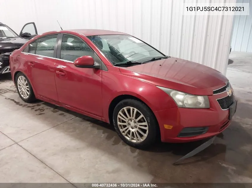 1G1PJ5SC4C7312021 2012 Chevrolet Cruze Eco