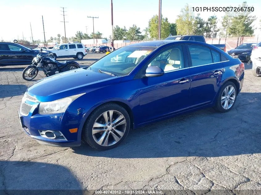 2012 Chevrolet Cruze Ltz VIN: 1G1PH5SC0C7266750 Lot: 40742012