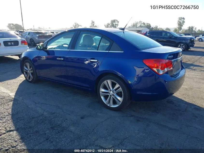 2012 Chevrolet Cruze Ltz VIN: 1G1PH5SC0C7266750 Lot: 40742012