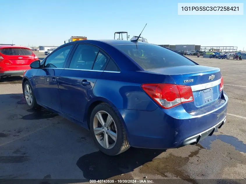 2012 Chevrolet Cruze 2Lt VIN: 1G1PG5SC3C7258421 Lot: 40743535