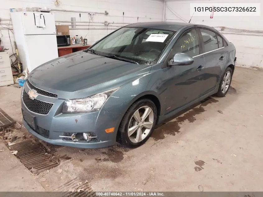 2012 Chevrolet Cruze 2Lt VIN: 1G1PG5SC3C7326622 Lot: 40748642