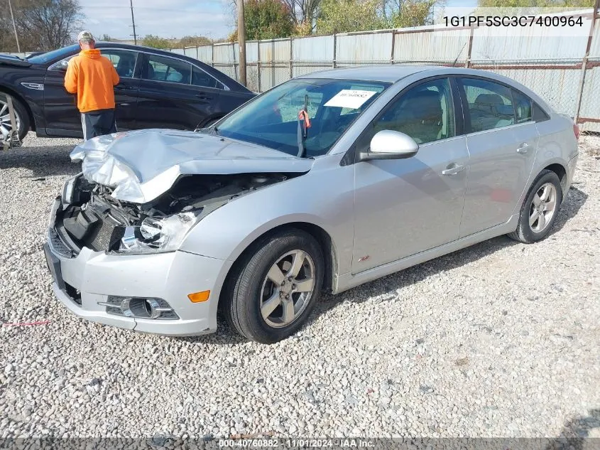 2012 Chevrolet Cruze 1Lt VIN: 1G1PF5SC3C7400964 Lot: 40760882