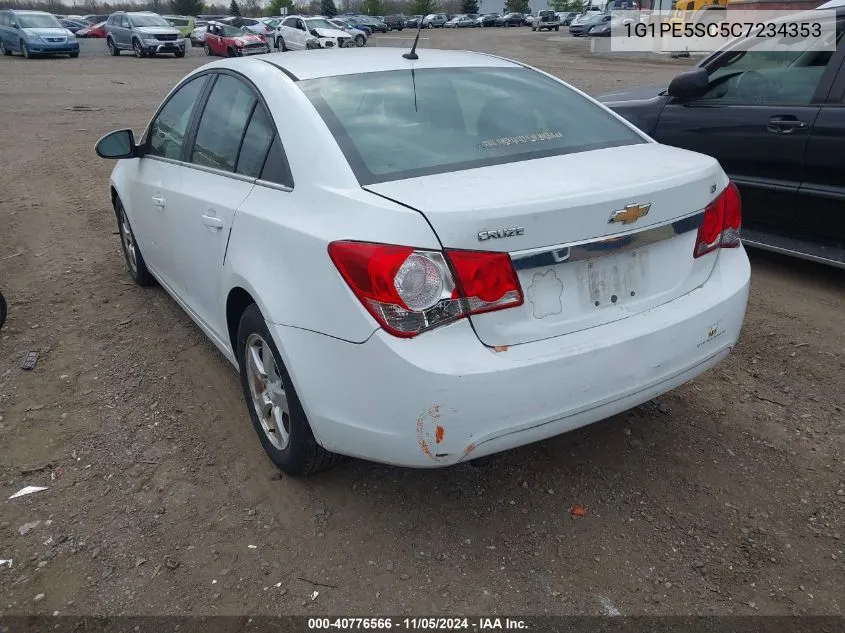 2012 Chevrolet Cruze Lt VIN: 1G1PE5SC5C7234353 Lot: 40776566