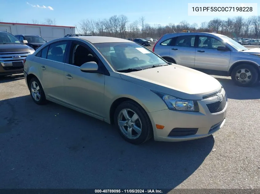 2012 Chevrolet Cruze 1Lt VIN: 1G1PF5SC0C7198228 Lot: 40789095