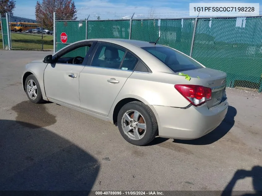 2012 Chevrolet Cruze 1Lt VIN: 1G1PF5SC0C7198228 Lot: 40789095