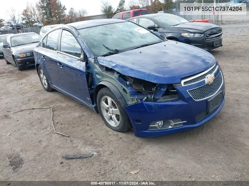 2012 Chevrolet Cruze 1Lt VIN: 1G1PF5SC1C7374204 Lot: 40790517