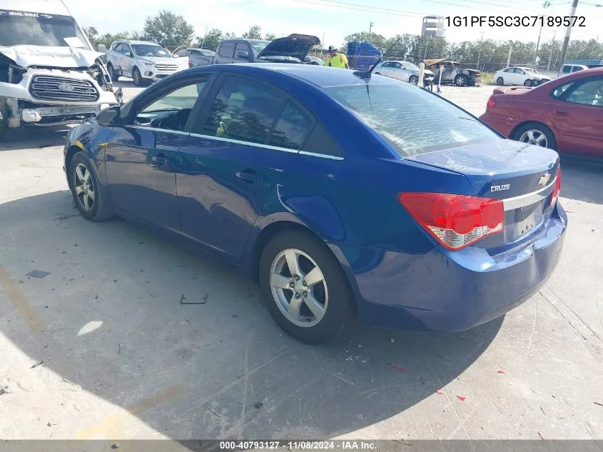 2012 Chevrolet Cruze 1Lt VIN: 1G1PF5SC3C7189572 Lot: 40793127