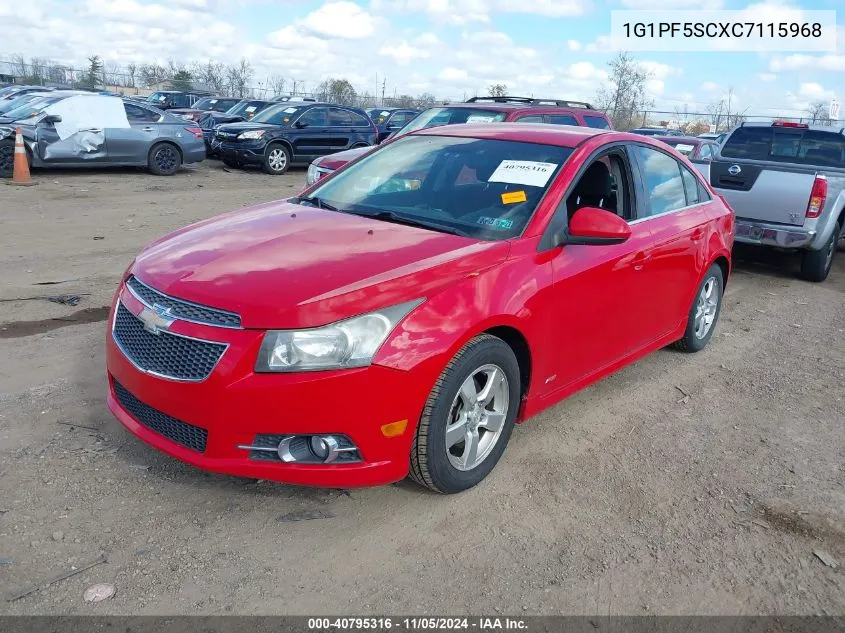 2012 Chevrolet Cruze 1Lt VIN: 1G1PF5SCXC7115968 Lot: 40795316