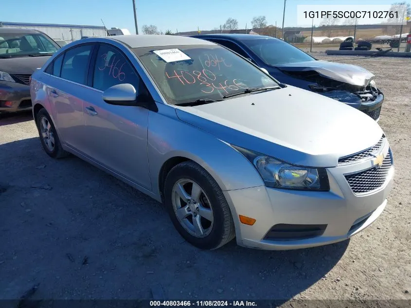 2012 Chevrolet Cruze 1Lt VIN: 1G1PF5SC0C7102761 Lot: 40803466