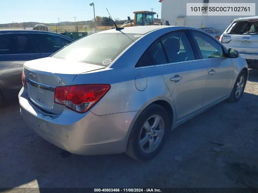 2012 Chevrolet Cruze 1Lt VIN: 1G1PF5SC0C7102761 Lot: 40803466