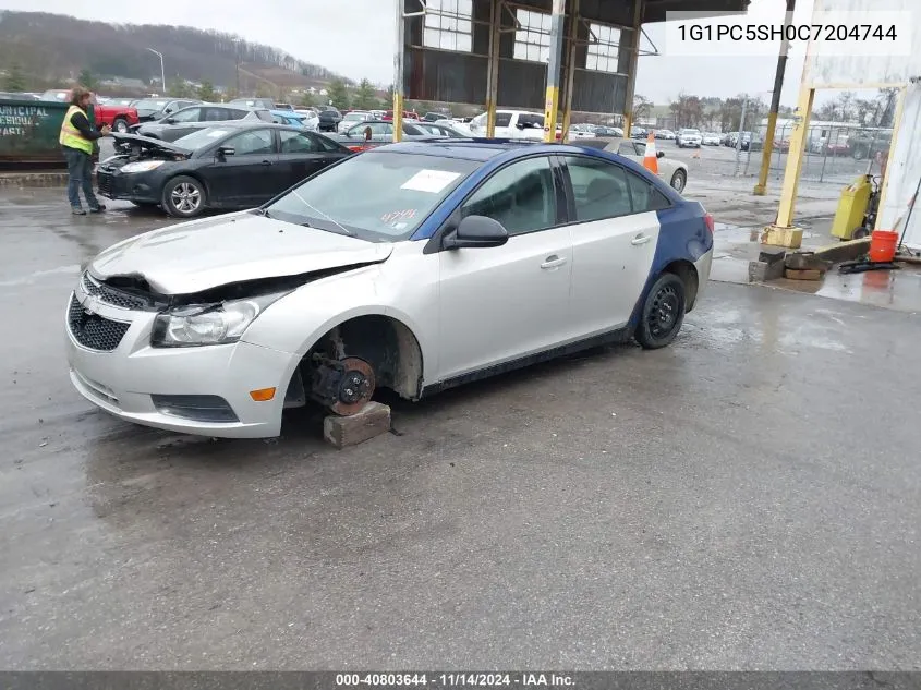 2012 Chevrolet Cruze Ls VIN: 1G1PC5SH0C7204744 Lot: 40803644