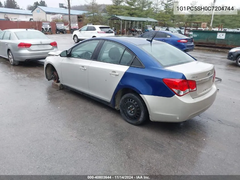 2012 Chevrolet Cruze Ls VIN: 1G1PC5SH0C7204744 Lot: 40803644