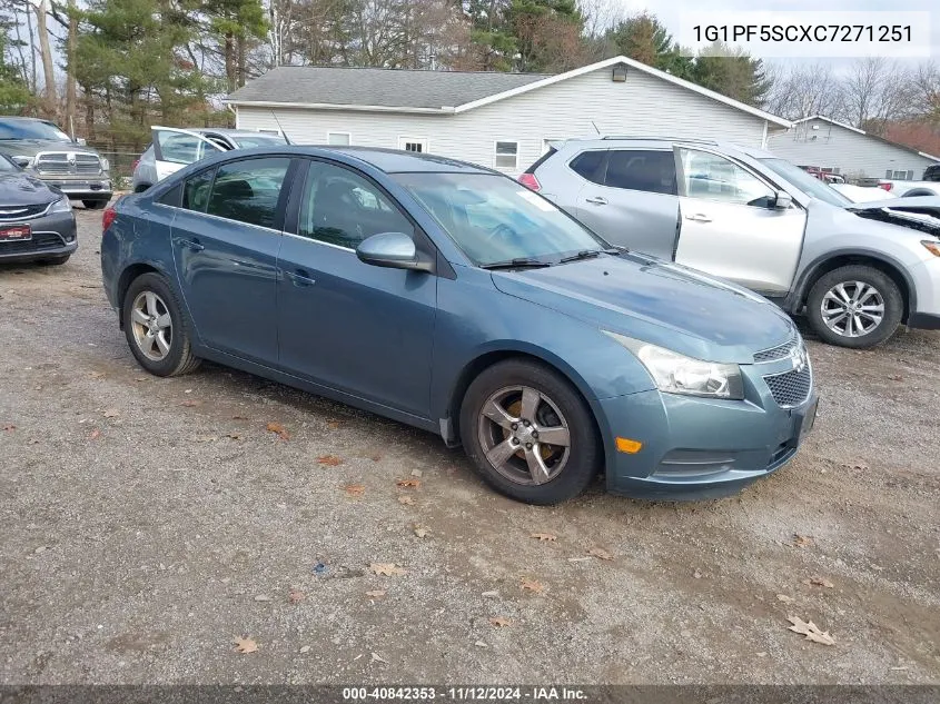 2012 Chevrolet Cruze 1Lt VIN: 1G1PF5SCXC7271251 Lot: 40842353