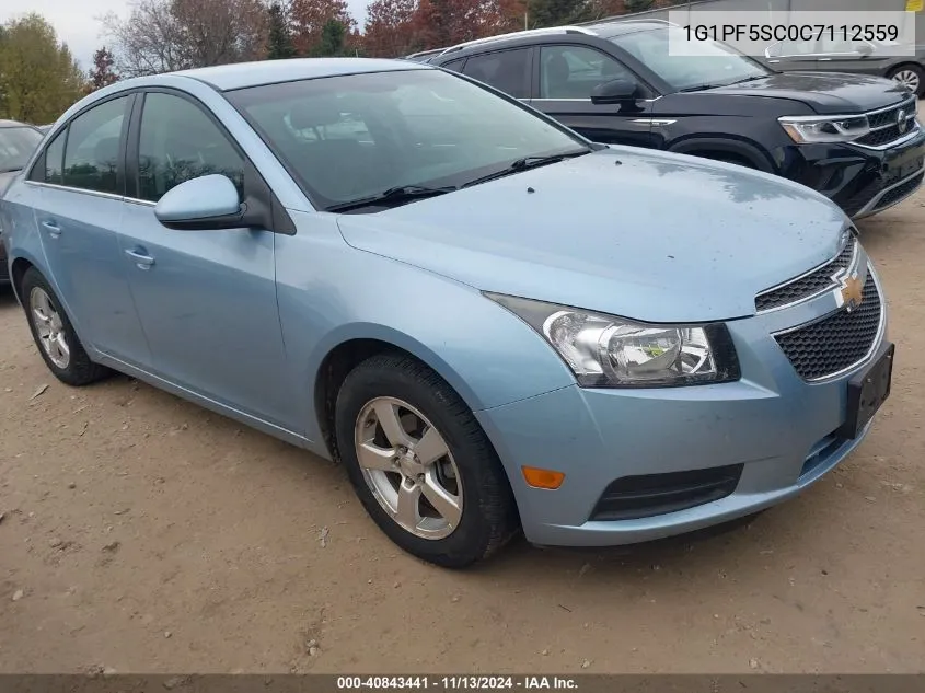 1G1PF5SC0C7112559 2012 Chevrolet Cruze 1Lt