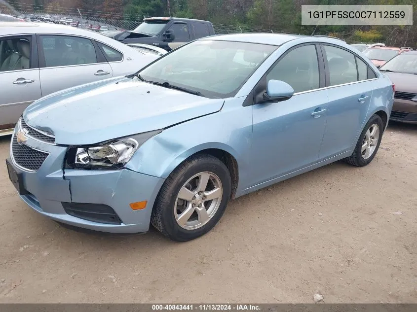 1G1PF5SC0C7112559 2012 Chevrolet Cruze 1Lt