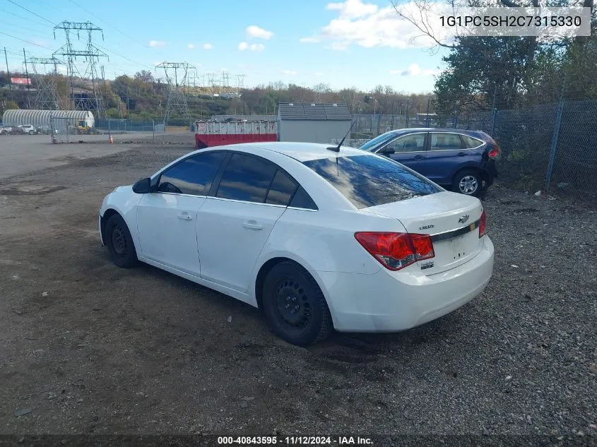 2012 Chevrolet Cruze Ls VIN: 1G1PC5SH2C7315330 Lot: 40843595