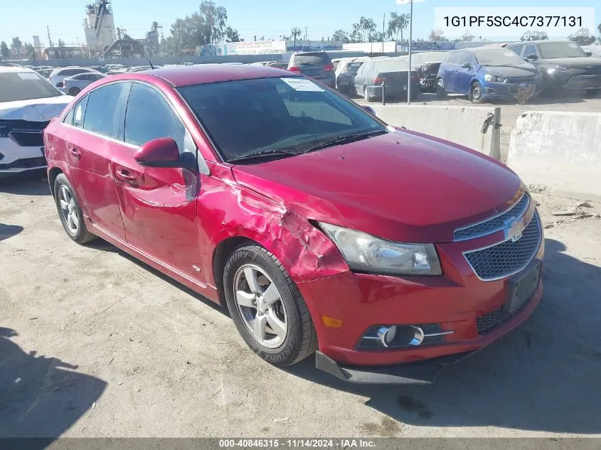 2012 Chevrolet Cruze 1Lt VIN: 1G1PF5SC4C7377131 Lot: 40846315