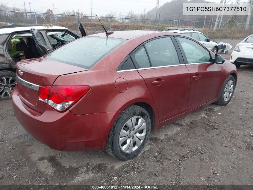 2012 Chevrolet Cruze Ls VIN: 1G1PC5SH6C7377510 Lot: 40851812