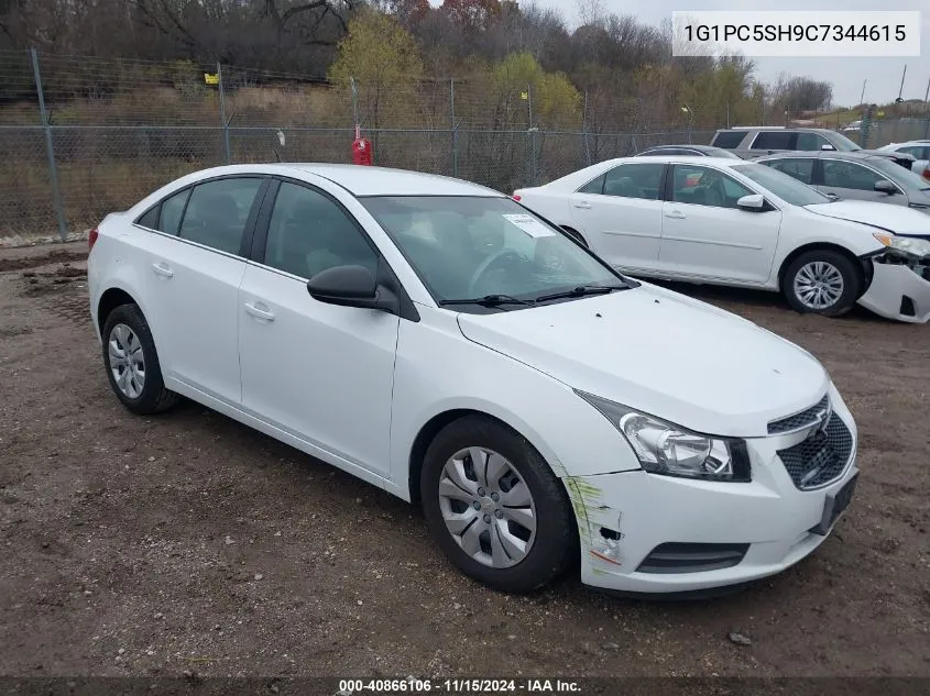 2012 Chevrolet Cruze Ls VIN: 1G1PC5SH9C7344615 Lot: 40866106