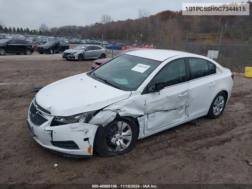 2012 Chevrolet Cruze Ls VIN: 1G1PC5SH9C7344615 Lot: 40866106