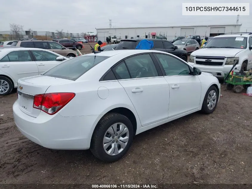 2012 Chevrolet Cruze Ls VIN: 1G1PC5SH9C7344615 Lot: 40866106