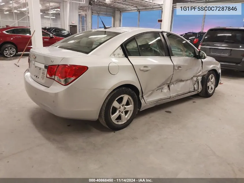 2012 Chevrolet Cruze 1Lt VIN: 1G1PF5SC0C7287846 Lot: 40868450