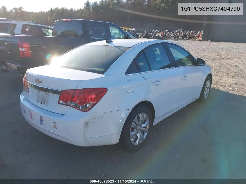 2012 Chevrolet Cruze Ls VIN: 1G1PC5SHXC7404790 Lot: 40879523