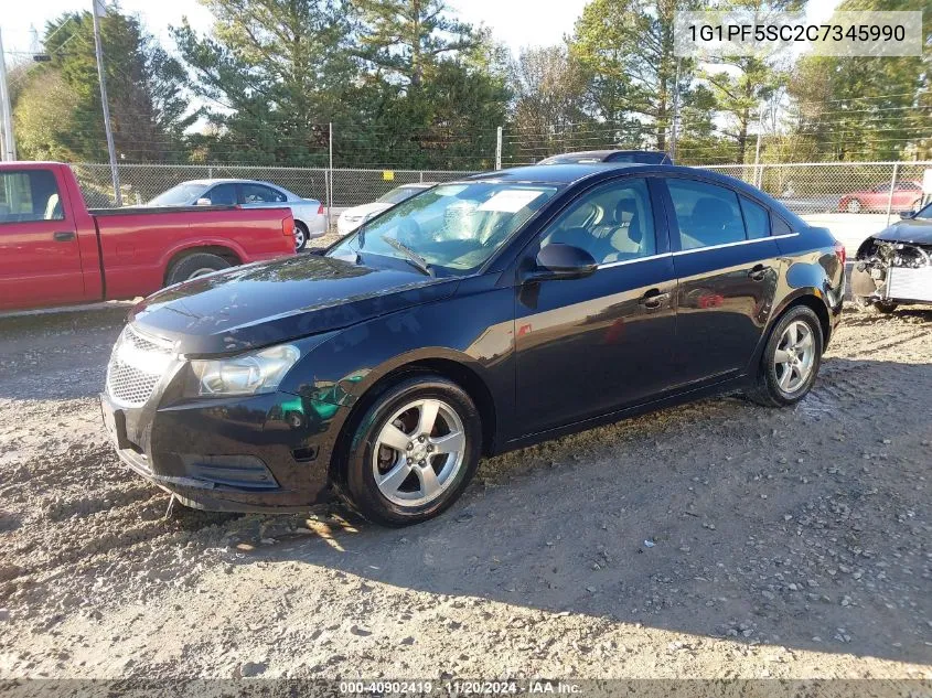 2012 Chevrolet Cruze 1Lt VIN: 1G1PF5SC2C7345990 Lot: 40902419