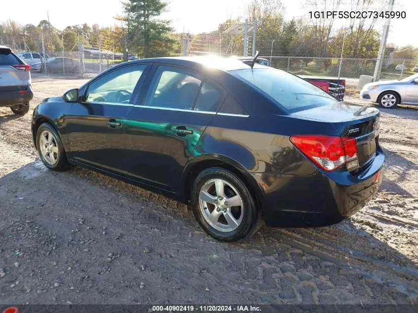 2012 Chevrolet Cruze 1Lt VIN: 1G1PF5SC2C7345990 Lot: 40902419