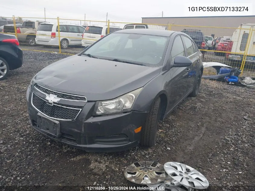 2013 Chevrolet Cruze Lt VIN: 1G1PC5SBXD7133274 Lot: 12110250