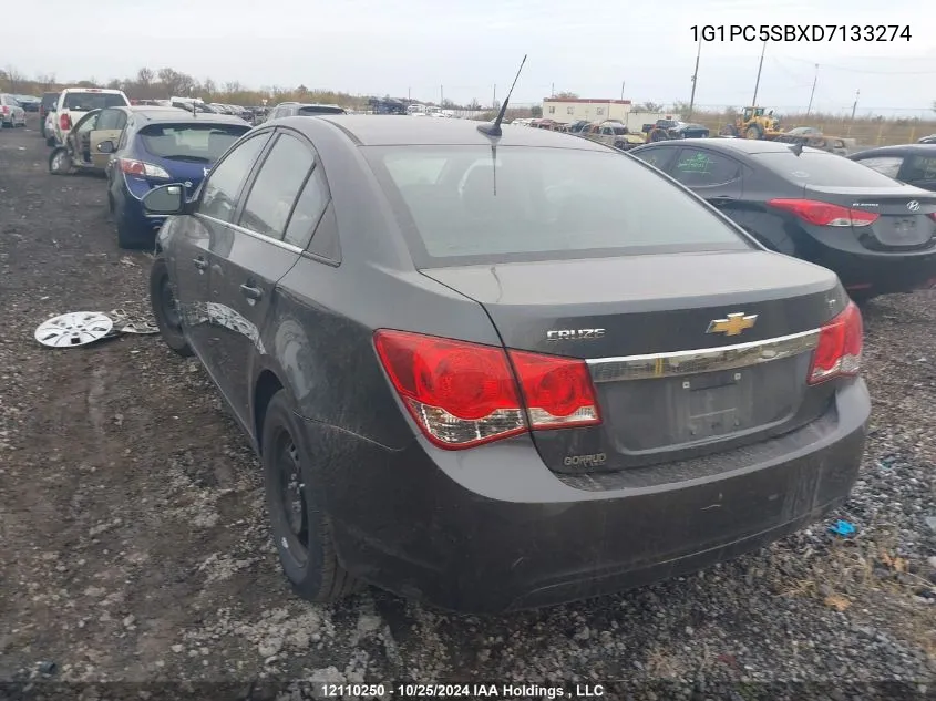 2013 Chevrolet Cruze Lt VIN: 1G1PC5SBXD7133274 Lot: 12110250