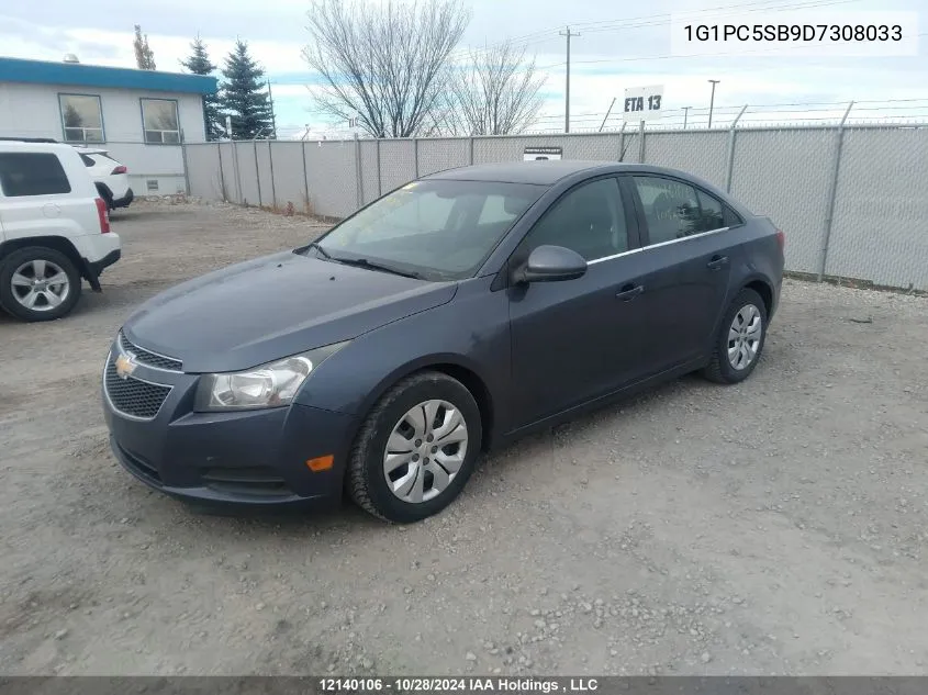 2013 Chevrolet Cruze Lt VIN: 1G1PC5SB9D7308033 Lot: 12140106