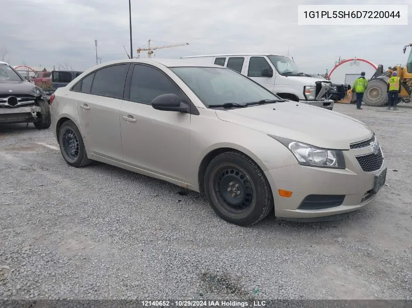 2013 Chevrolet Cruze VIN: 1G1PL5SH6D7220044 Lot: 12140652