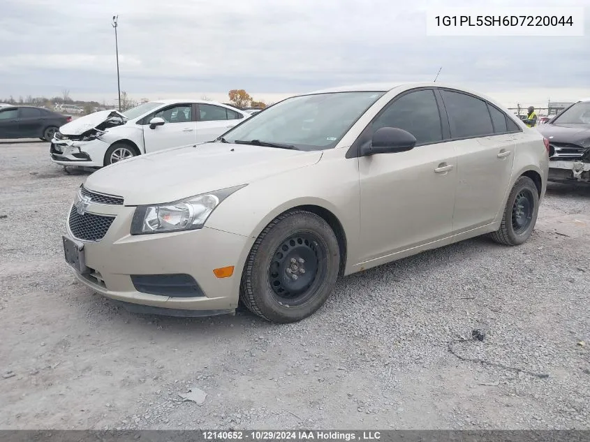 2013 Chevrolet Cruze VIN: 1G1PL5SH6D7220044 Lot: 12140652