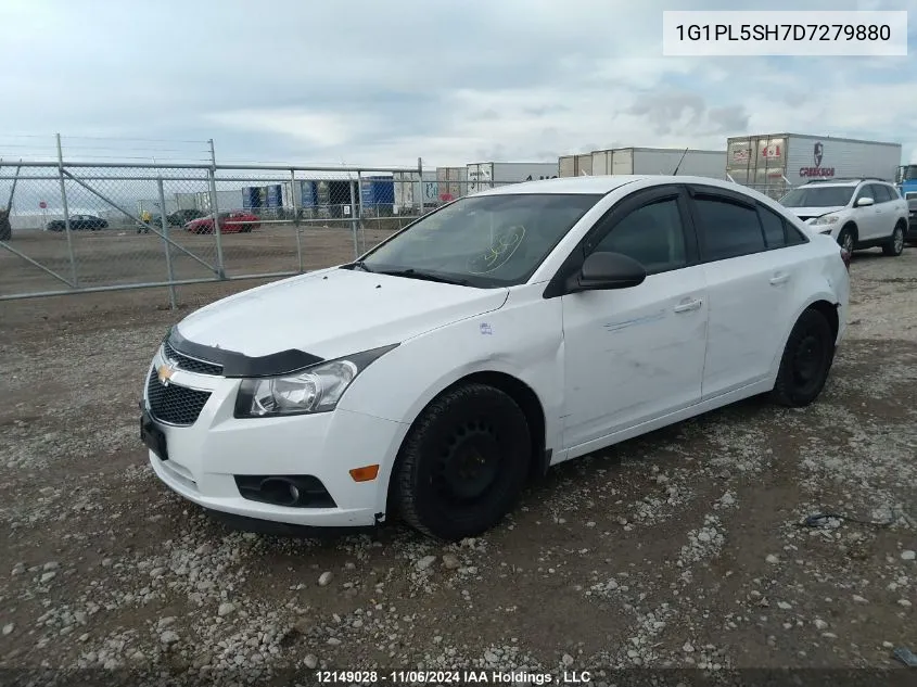 2013 Chevrolet Cruze VIN: 1G1PL5SH7D7279880 Lot: 12149028